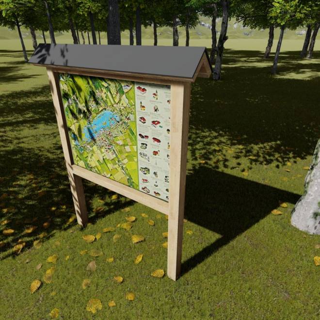 Informačné tabule v obciach pozdĺž rieky Ipeľ